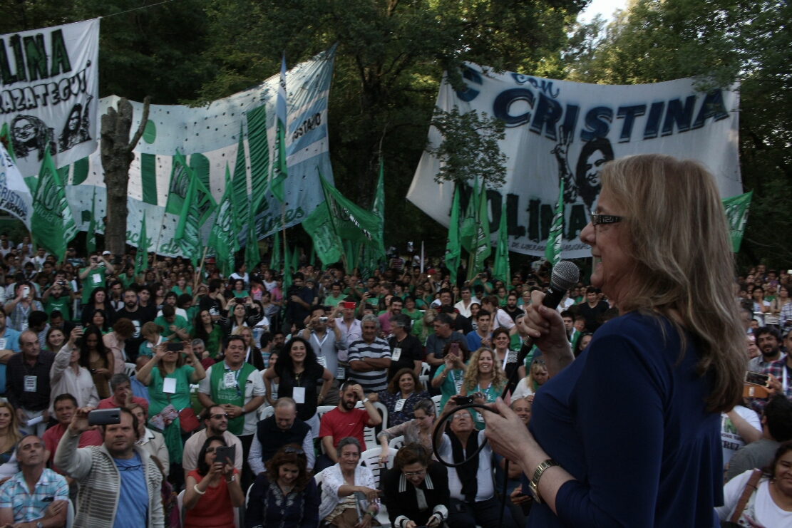 Alicia Kirchner instó a militar en un plenario de Kolina