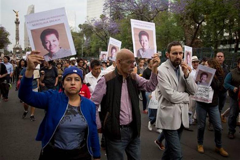 Marchas en México por el asesinato de periodistas