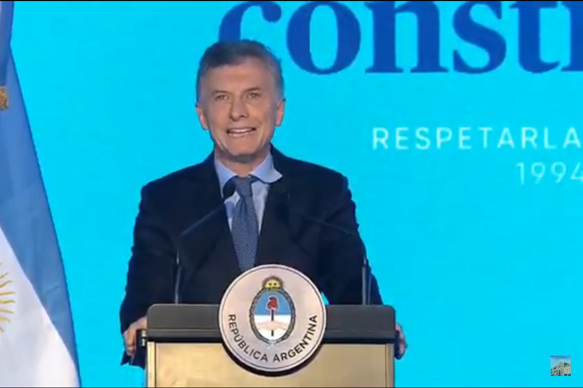 Macri encabezó el acto por los 25 años de la Reforma Constitucional en Santa Fe