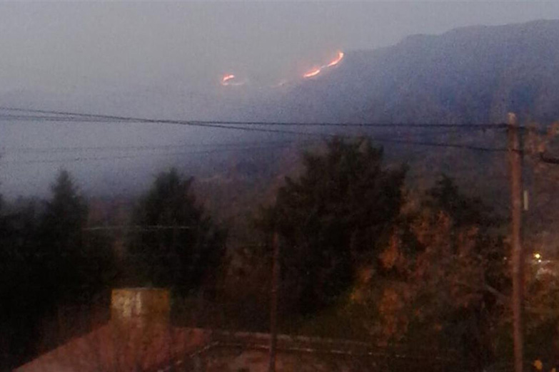 Incendio forestal en Santa María de Punilla, en Córdoba