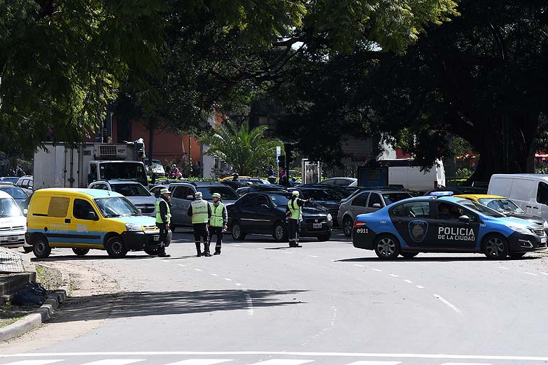 Calles cortadas por la visita de Netanyahu