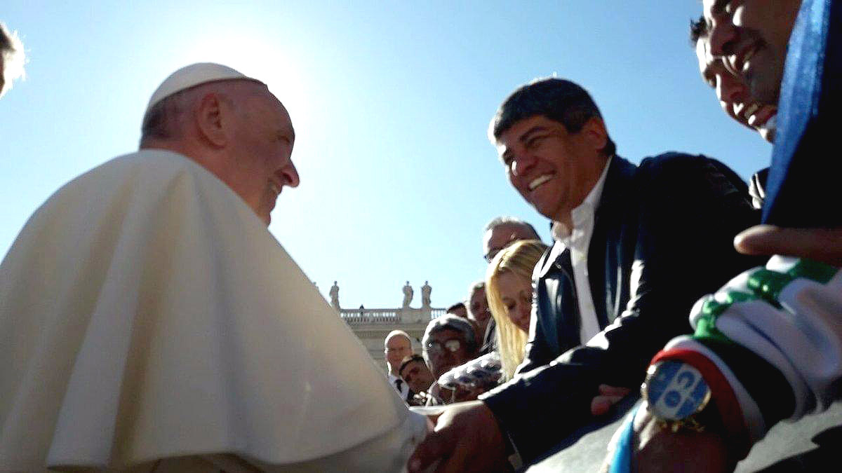 De Pablo Moyano al Papa: «Vamos a luchar contra la reforma laboral»