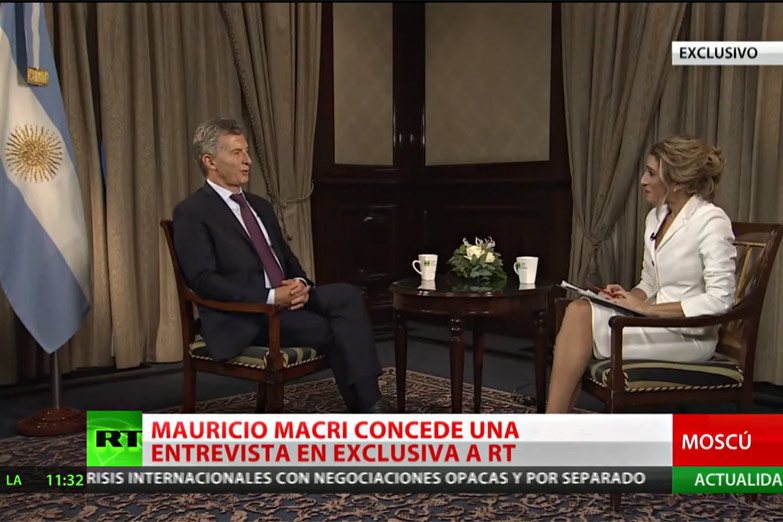 Las frases más destacadas de la entrevista a Macri en Rusia