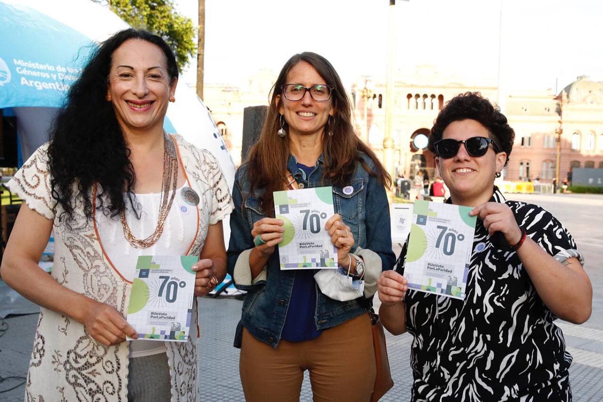 Homenajes y conmemoraciones por los 70 años del voto femenino