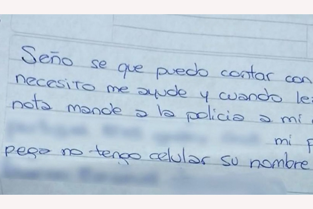 Rescataron a una mujer que denunció violencia de género a través del cuaderno escolar de su hijo