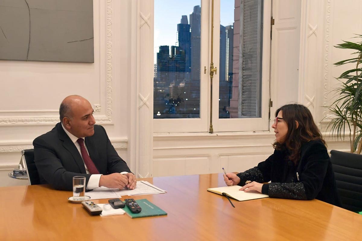 Primera reunión entre Juan Manzur y Silvina Batakis