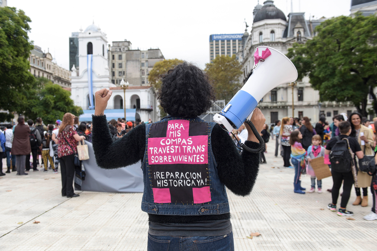 Reparación histórica travesti-trans: segunda marcha al Congreso por la ley para una vejez digna
