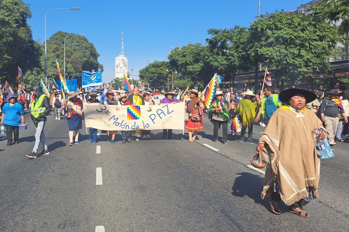 El «Malón de la Paz» contra la reforma constitucional en Jujuy llegó a CABA