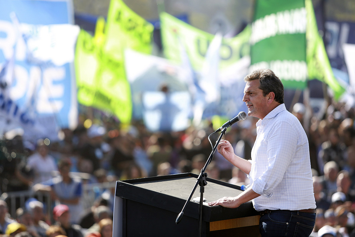 Sergio Massa: «Voy a ser el presidente de los trabajadores»