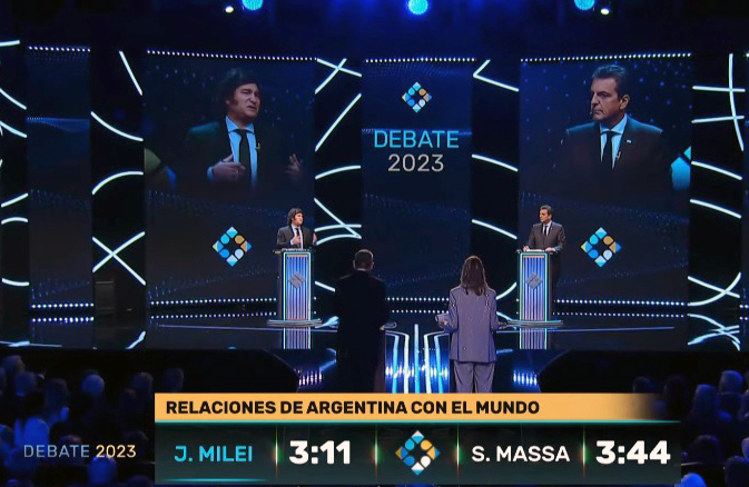 Debate presidencial: las principales frases de Sergio Massa y Javier Milei