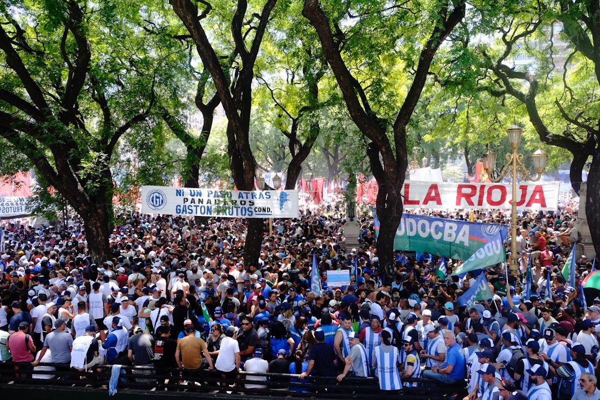 Para el Gobierno, en la movilización del Congreso sólo participaron 40 mil personas