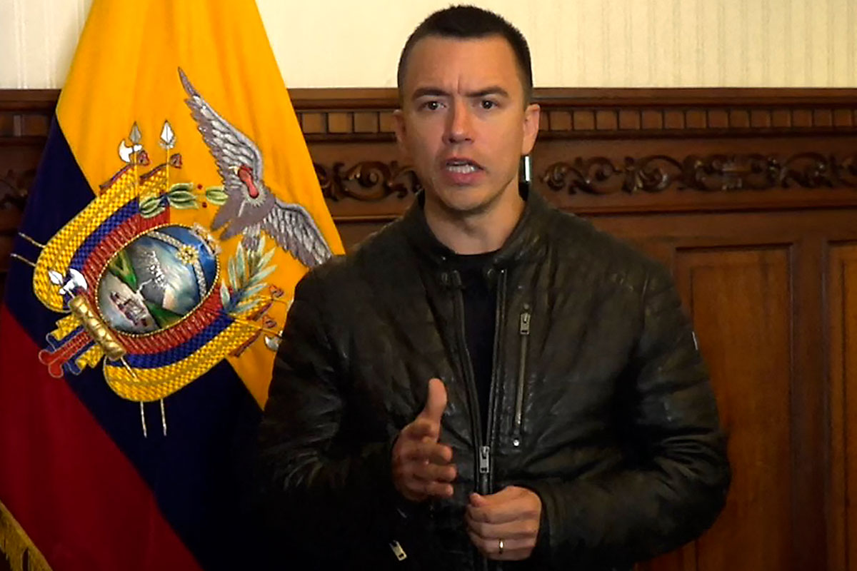 Noboa dispone el toque de queda en seis provincias de Ecuador por la violencia