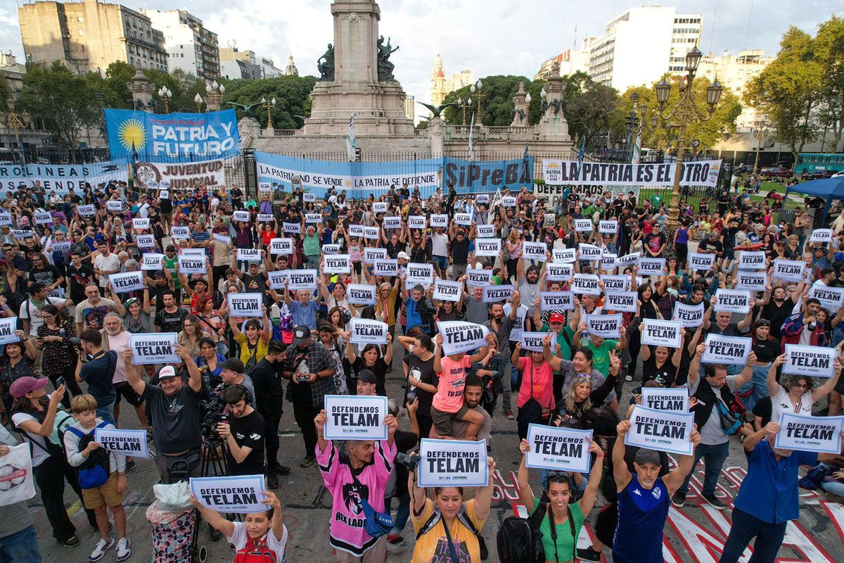 Festival en defensa de Télam