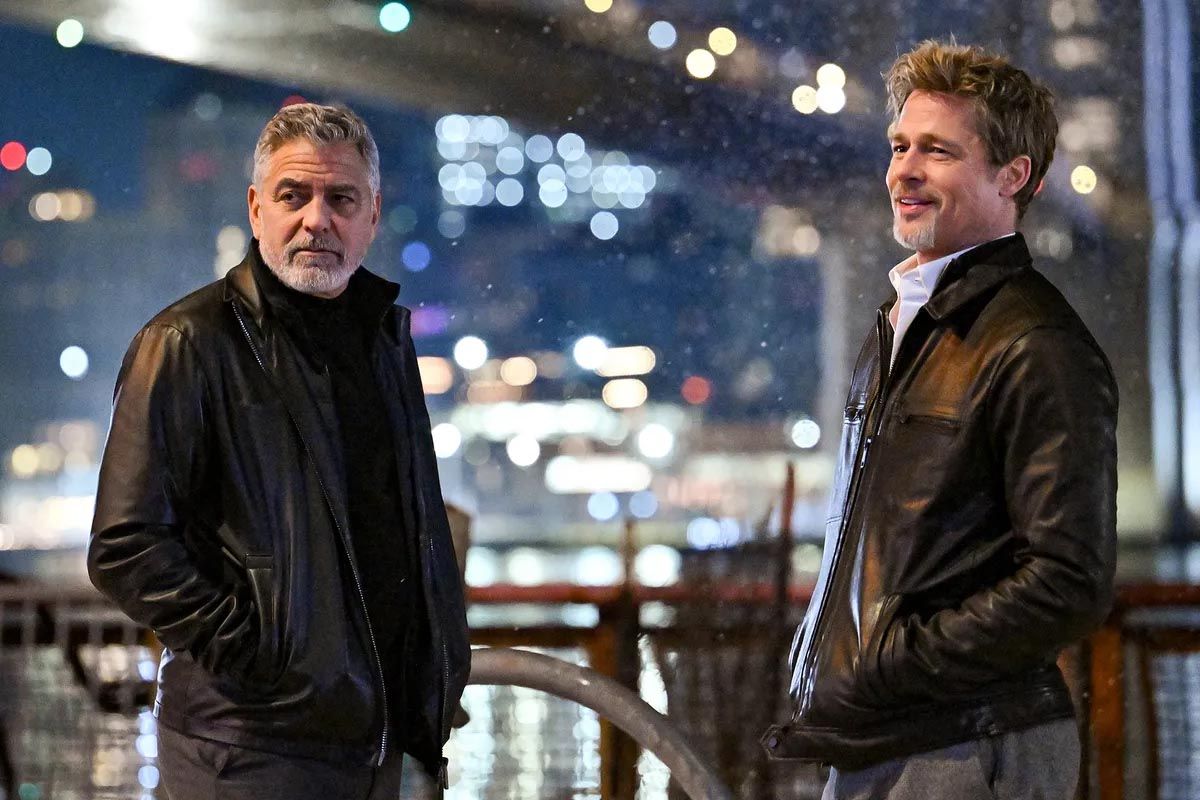 Dos potencias se reencuentran: George Clooney y Brad Pitt estrenan “Wolfs”