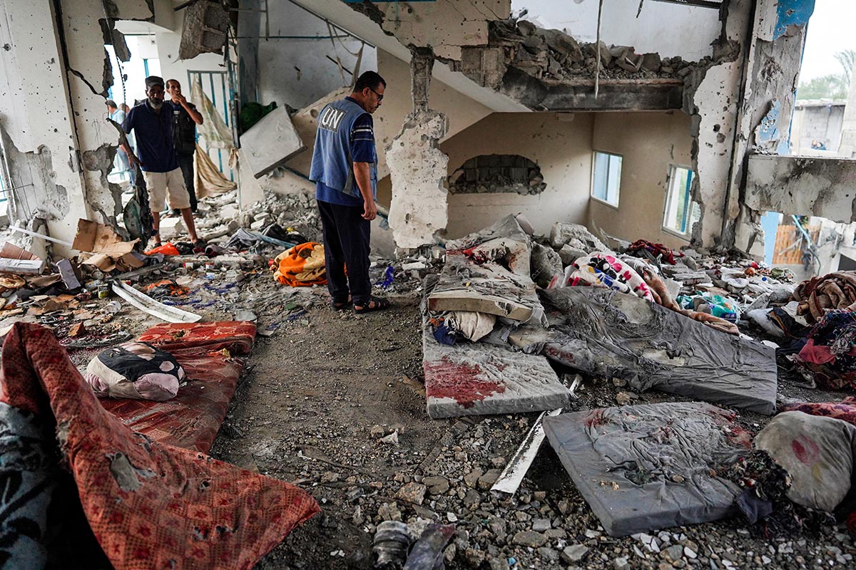 Israel bombardeó otra escuela de Naciones Unidas y mató a decenas de personas