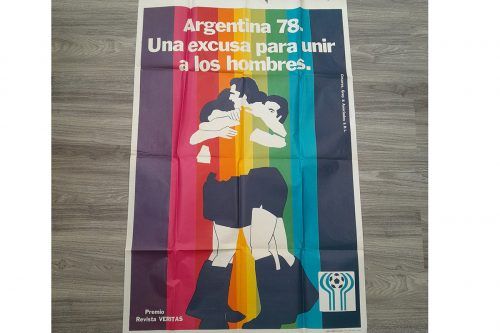 Una doble gambeta a la represión: el afiche arcoíris de Argentina 1978