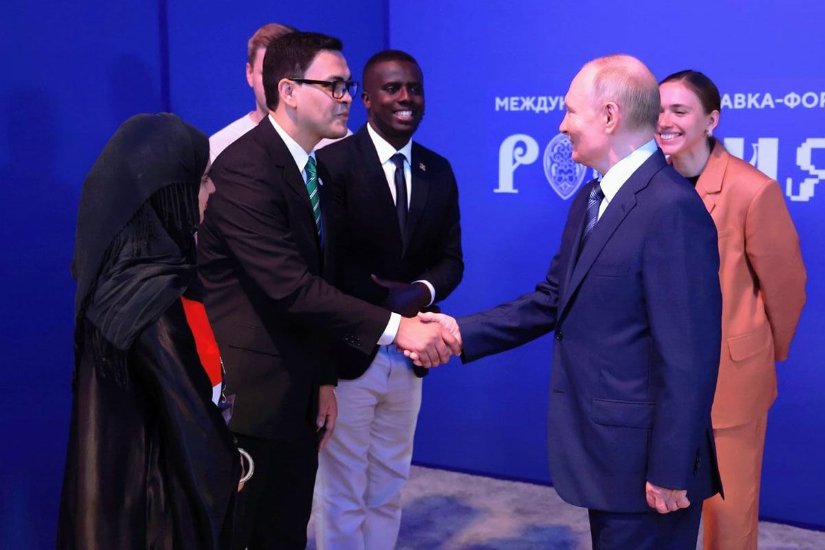 Putin recibió a un joven que representa a la Argentina