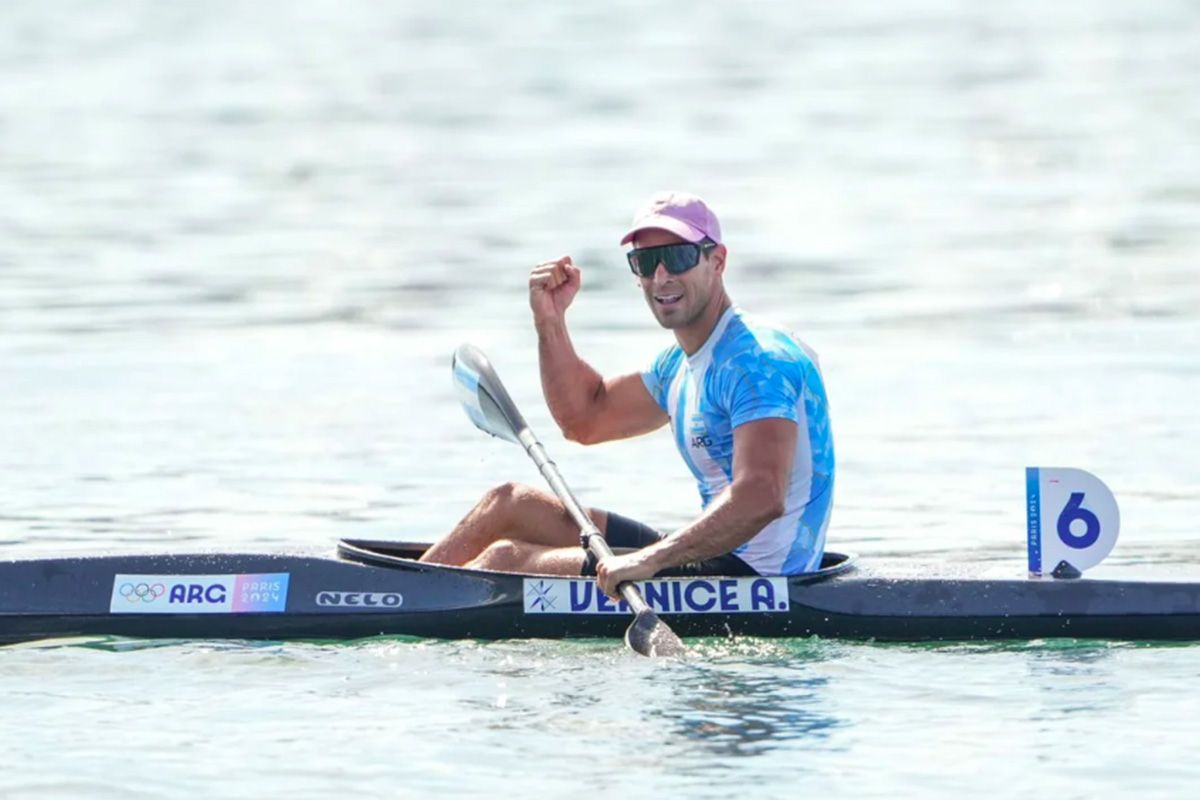 Vernice logró el cuarto puesto y arañó una medalla en canotaje