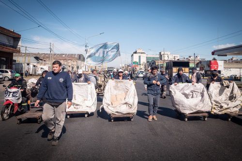 Cartoneros, carreros y recicladores marcharon en Córdoba y Buenos Aires