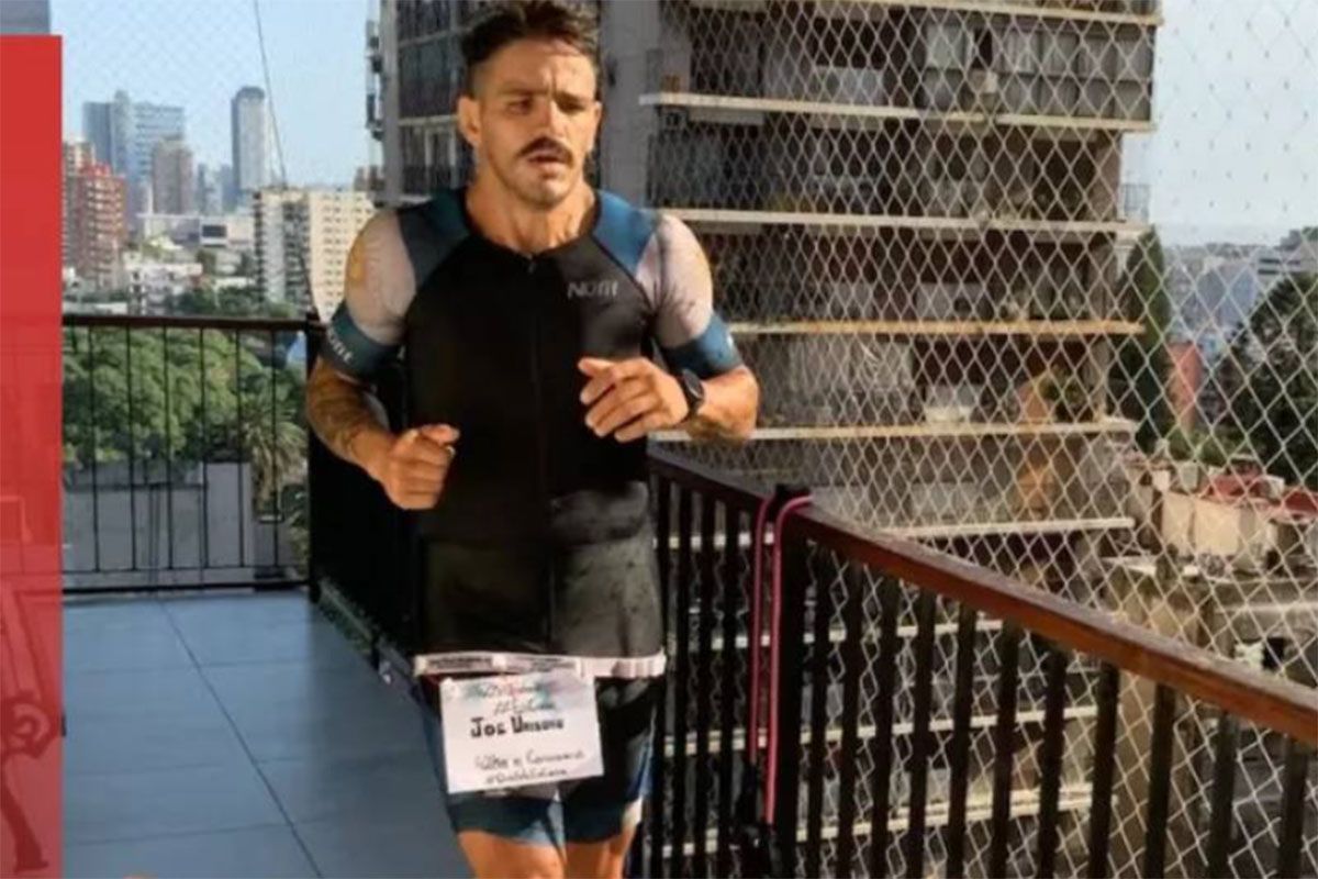 Se hizo viral en pandemia por correr 42 km en su departamento: cayó detenido por el secuestro de un empresario