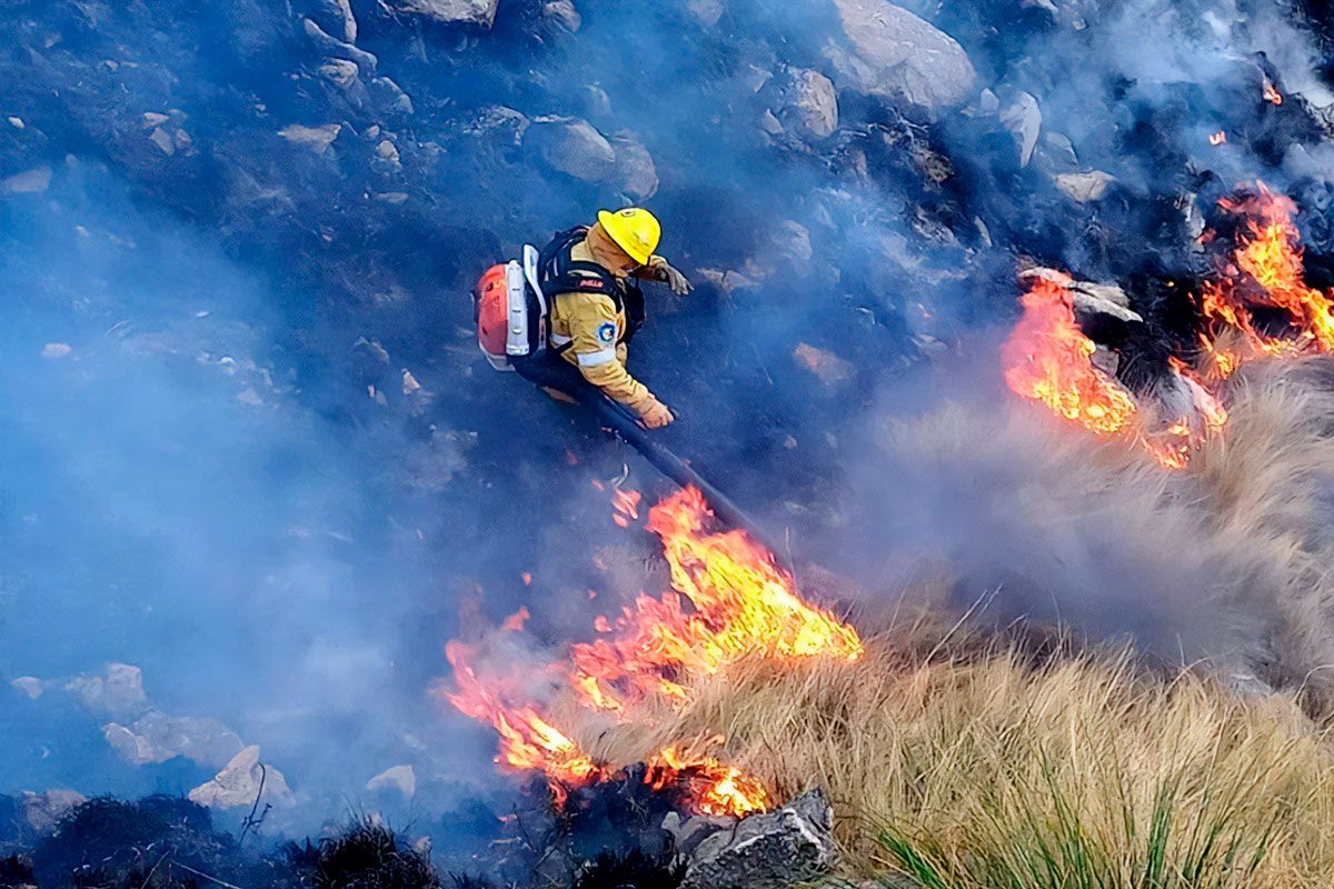 Córdoba y un escenario desolador: incendios forestales y cuatro sismos en menos de 48 horas