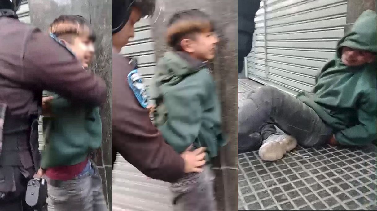 La Policía de la Ciudad detuvo a un chico en pleno Microcentro y terminó en el hospital