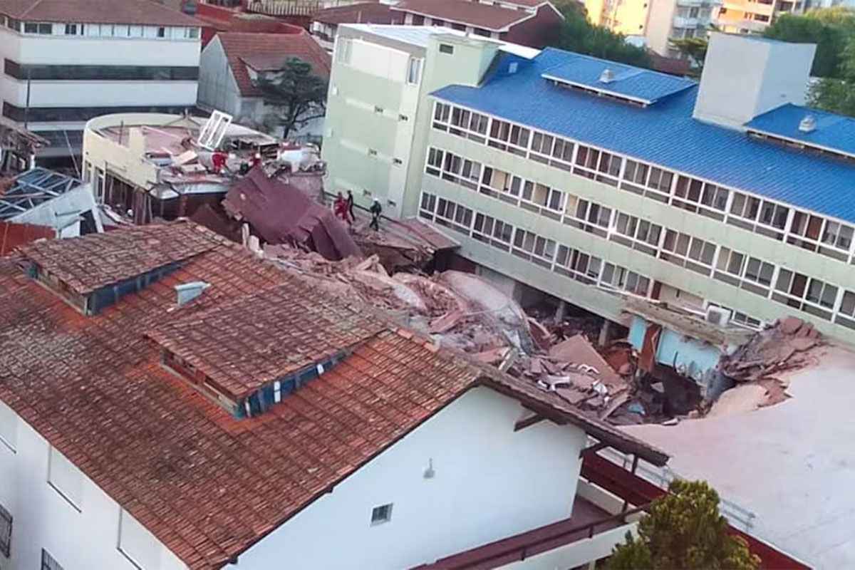 Derrumbe en Gesell: apuntan a los arquitectos, albañiles y a la Sociedad Anónima dueña del hotel