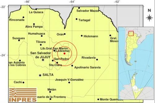 Un fuerte sismo de 4,8 grados sacudió Jujuy, Salta y San Juan