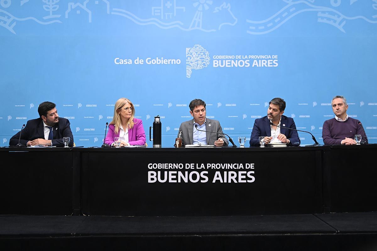 Conferencia de prensa de Axel Kicillof desde La Plata