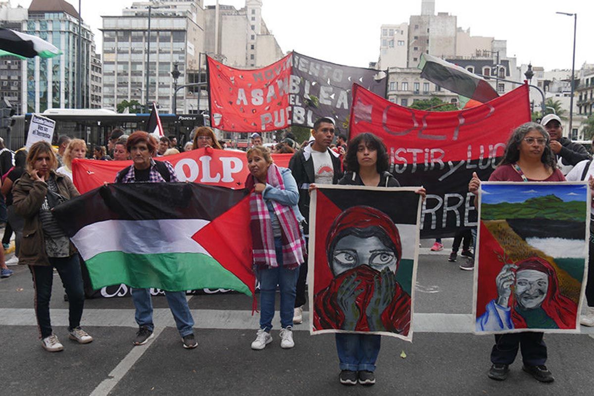 Acto en solidaridad con Palestina