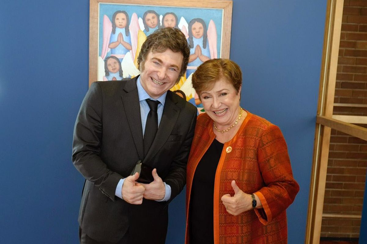 Georgieva ratificó el apoyo del FMI a Milei