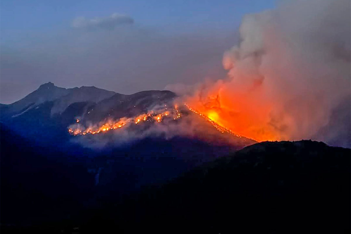 El infierno en El Bolsón: por los incendios hay 1600 hectáreas afectadas y zonas evacuadas