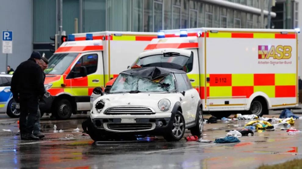 Casi 30 heridos por un atropello masivo en Munich