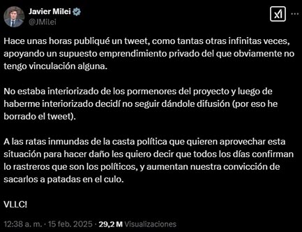 Milei y la última nueva gran estafa