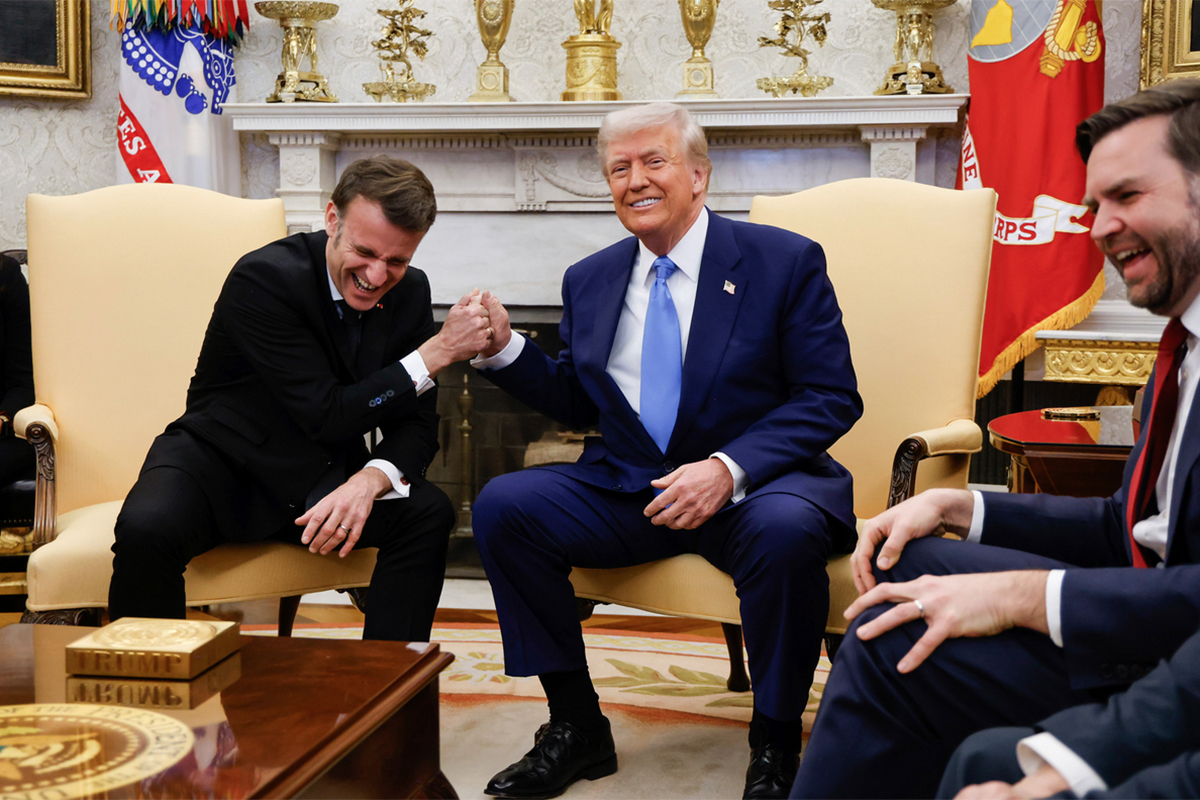 Macron choca con Trump por el apoyo a Ucrania