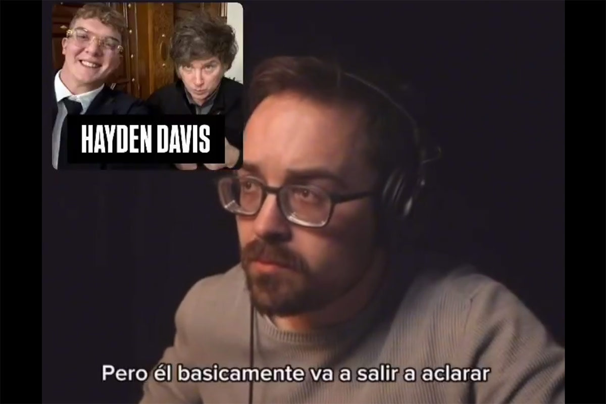 Habló Hayden Davis, dijo que actuó como «asesor de Milei», que espera un llamado del Gobierno, involucró a Novelli y afirmó: «iba a ser un experimento»