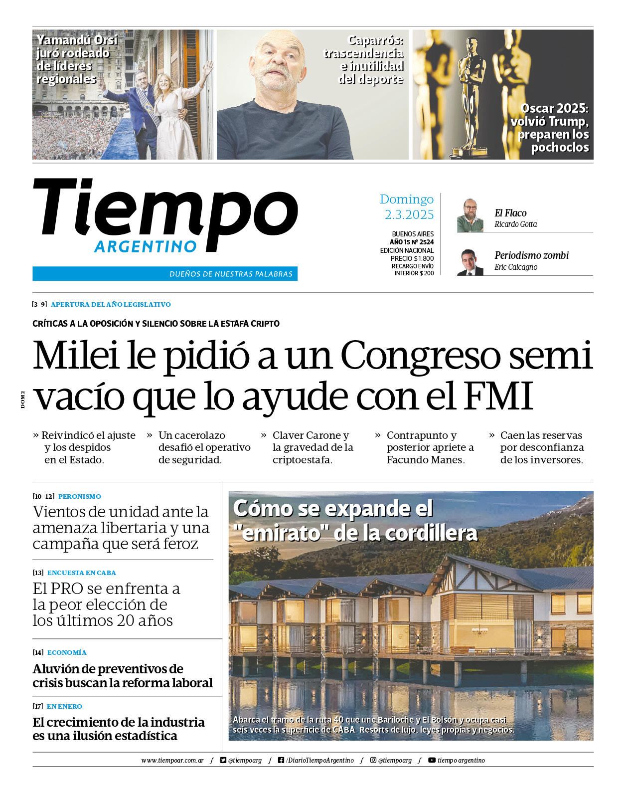 Tiempo Argentino no tendrá edición impresa este domingo