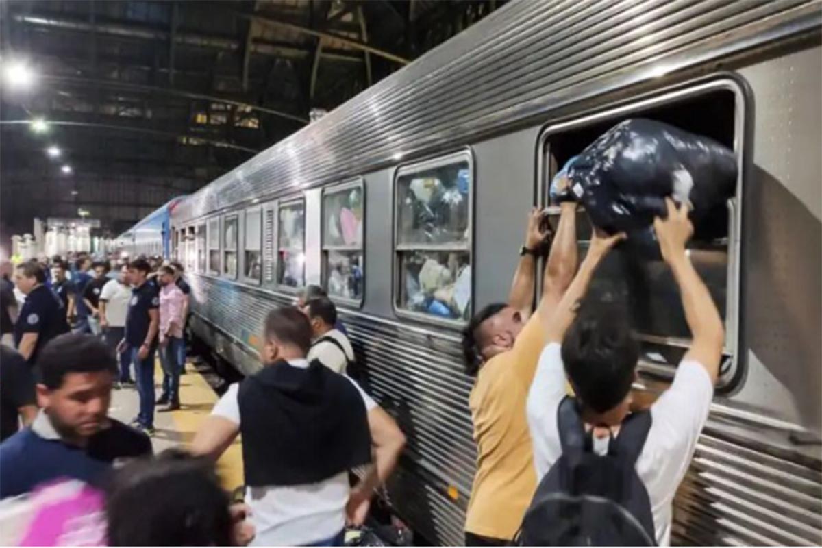 Con más de 1.200 toneladas de donaciones, llegó el «Tren Solidario» a Bahía Blanca