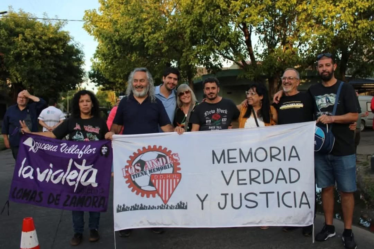 El homenaje del barrio Villa Sastre de Temperley a la familia Rión, secuestrada y desaparecida por la dictadura militar